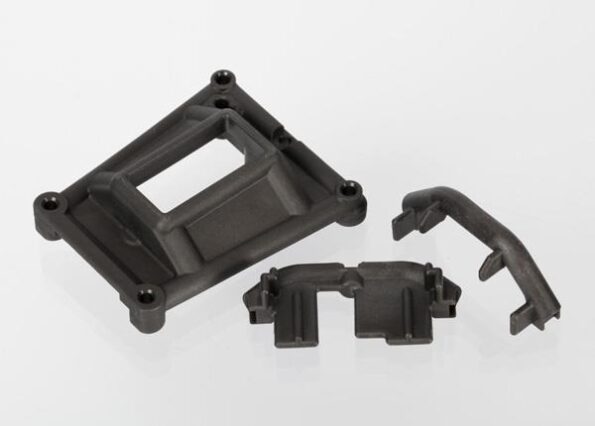 Traxxas TRX6921 Chassis braces (front and rear)/ servo mount, TRX6921