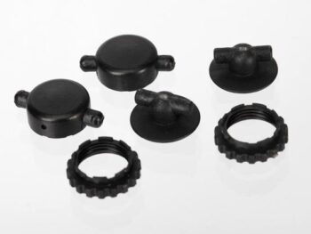 Traxxas TRX6962 Caps & spring retainers, GTR shocks (upper cap (2), upper re, TRX6962 - zes zwar