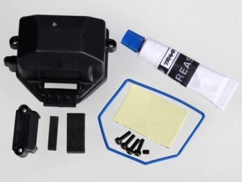 Traxxas TRX7024X Box, receiver (sealed)/ wire cover/ foam pads, upper & lower, TRX7024X - een set onder