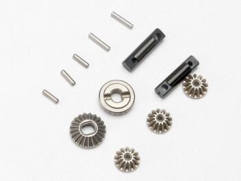 Traxxas TRX7082 Gear set, differential (output gears (2)/ spider gears (3))/, TRX7082 - een set metal
