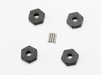Traxxas TRX7154 Wheel hubs, hex (4)/ axle pins (1.5x8mm) (4), TRX7154 - vier zwar