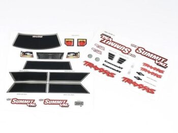 Traxxas TRX7213 Decal sheets, 1/16th Summit, TRX7213 - twee vellen