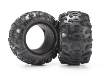 Traxxas TRX7270 Tires, Canyon AT 2.2 (2)/ foam inserts (2), TRX7270 - twee zwarte rubber