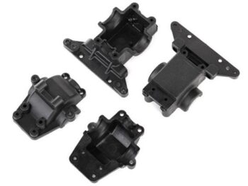 Traxxas TRX7530 Bulkhead/Diff Housing (F&R) Bulkhead,, TRX7530 - vier zwarte