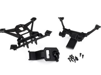 Traxxas TRX7715 Body mounts, front & rear/ 3x15mm BCS (4)/ 3x12mm shoulder s, TRX7715 - een