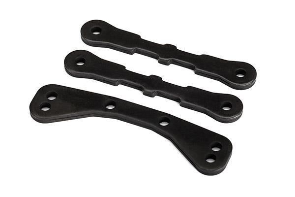 Bulkhead tie bar, upper (1)/ lower (2) (steel), TRX7726 Traxxas TRX7726 Bulkhead tie bar, upper (1)/ lower (2) (steel), TRX7726 - drie