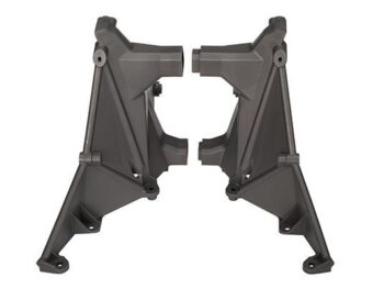 Traxxas TRX7739 Shock tower, front (left & right halves), TRX7739 - twee donker