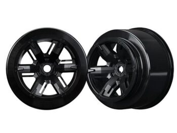 Traxxas TRX7771 Wheels, X-Maxx, black (left and right), TRX7771