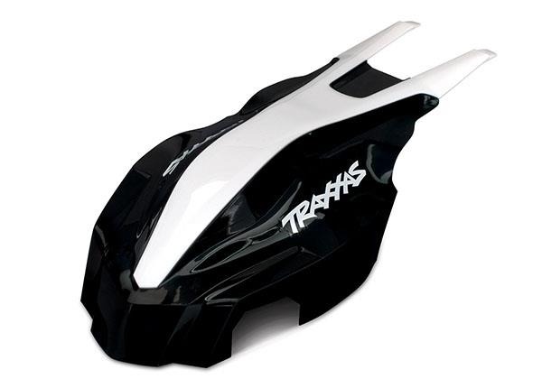 Canopy, front, black/white, Aton, TRX7913 Traxxas TRX7913 Canopy, front, black/white, Aton, TRX7913 - glanzende