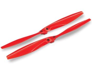 Traxxas TRX7928 Rotor blade set, red (2) (with screws), TRX7928 - twee