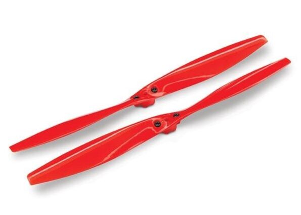 Traxxas TRX7928 Rotor blade set, red (2) (with screws), TRX7928