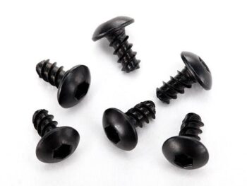 Traxxas TRX7944 Screws, 2.6x5mm button-head machine (hex drive) (6), TRX7944 - zes zwarte sch