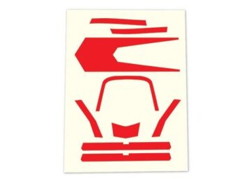 Traxxas TRX7980 Decals, high visibility, red, TRX7980 - een