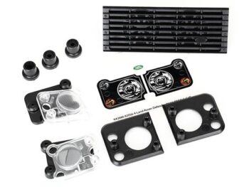 Traxxas TRX8013 Grill, Land Rover Defender/ grill mount (3)/ headlight housi, TRX8013 - diverse