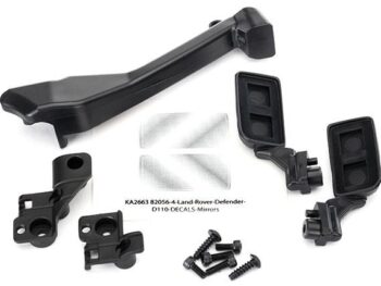 Traxxas TRX8020 Mirrors, side (left & right)/ snorkel/ mounting hardware, TRX8020 - een set