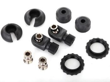 Traxxas TRX8264 Caps & spring retainers, GTS shocks (upper cap (2)/ hollow b, TRX8264 - een set