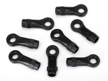 Traxxas TRX8277 Rod ends, angled 10-degrees (8), TRX8277 - acht zwarte
