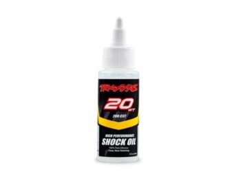 Traxxas TRX5031 Oil, shock (20 wt, 200 cSt, 60cc) (silicone) - transparant flesje met witte dop