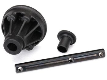 Traxxas TRX8379 Housing, spool / spool shaft/ bushing, TRX8379 - drie zwar