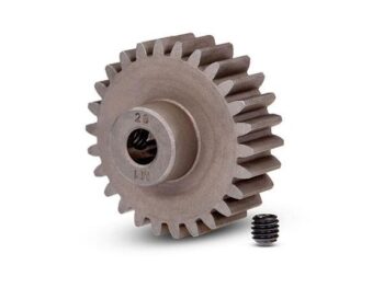 Traxxas TRX6497 Gear, 26-T pinion (1.0 metric pitch) (fits 5mm shaft)/ set screw - metalen