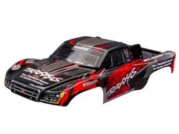 Traxxas TRX6812-RED Body Slash VXL Red Clipless - een rode