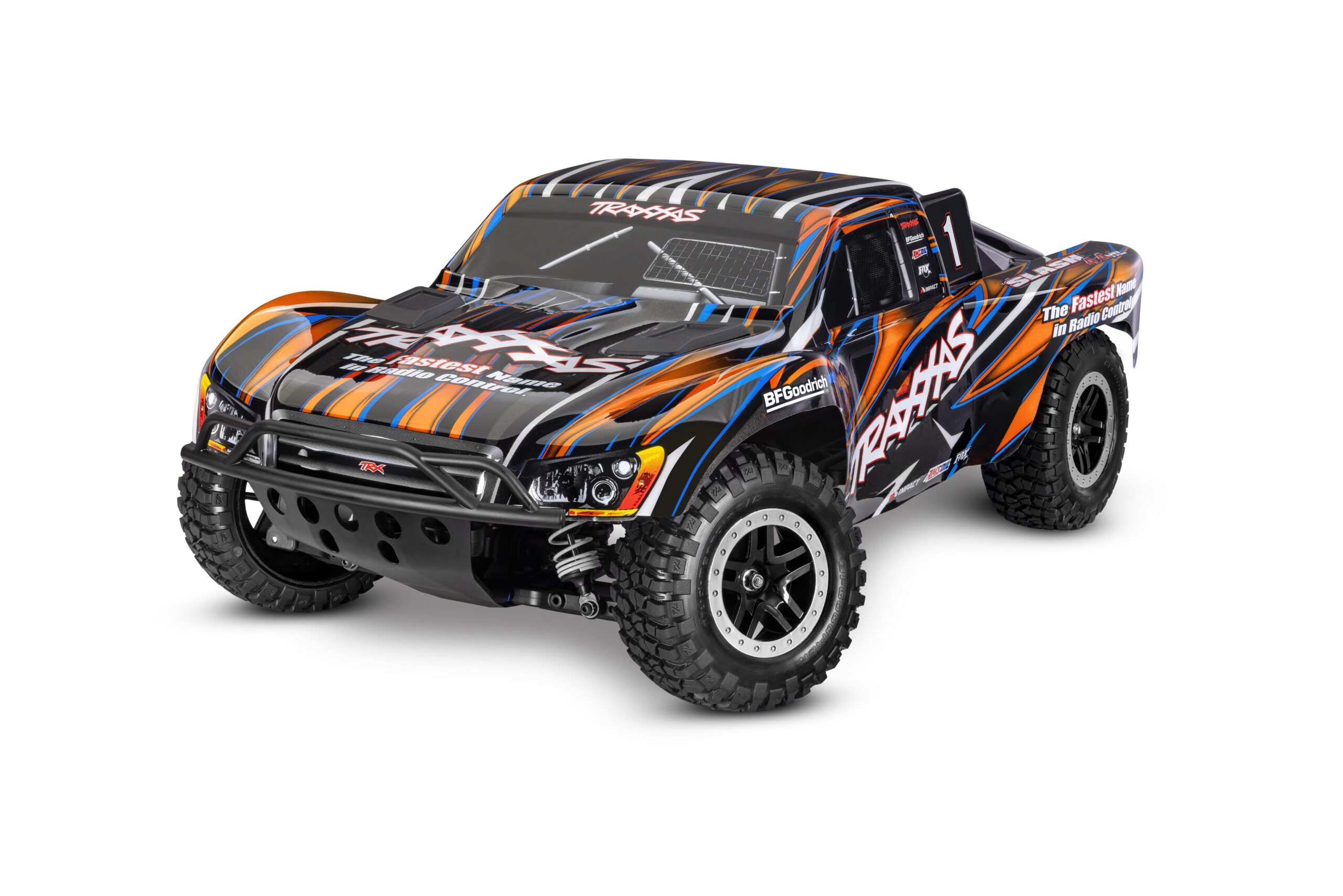 Traxxas Slash 4X4 VXL Clipless HD - Orange Traxxas TRX68386-4ORNG Traxxas Slash 4X4 VXL Clipless HD - Orange - een radiografisch
