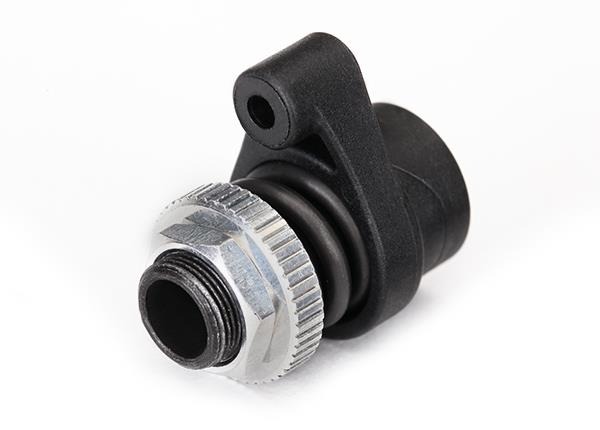 Servo saver/ servo saver spring/ servo horn, steering, TRX8344 Traxxas TRX8344 Servo saver/ servo saver spring/ servo horn, steering, TRX8344 - zwart kunst