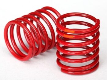 Traxxas TRX8365 Spring, shock (red) (3.325 rate, orange stripe) (2), TRX8365 - twee rode spira