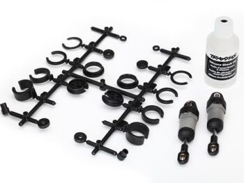 Traxxas TRX8360 Ultra Shocks (grey) (short) (includes spring pre-load spacer, TRX8360 - een set Tra