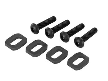 Traxxas TRX7759-BLK Washers, motor mount, steel (4)/ 4x18mm BCS (4) - vier