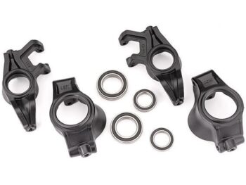 Traxxas TRX7836X Steering blocks, left & right/ caster blocks (c-hubs), left & right/ 20x32x7mm bearings (2)/ 15x24x5mm bearings (2) - een set zwarte