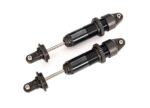 Shocks, GTX, medium (aluminum, black-anodized) (fully assembled w/o springs) (2)