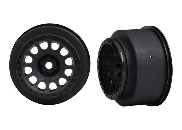 Wheels, XRT Race, black (left and right) Traxxas TRX7874 Wheels, XRT Race, black (left and right) - twee zwarte RC