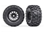 Tires & wheels, assembled, glued (XRT Race black wheels, Maxx AT tires, foam inserts) (left & right)