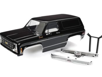 Traxxas TRX8130T Body, Chevrolet Blazer (1979), complete (black) (includes grille, side mirrors, door handles, windshield wipers, front & rear bumpers, decals) - zwarte Tra