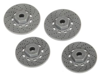 Traxxas TRX8356 Wheel hubs, hex (disc brake rotors) (4), TRX8356 - vier grij