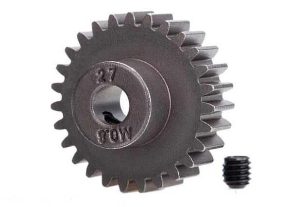 Traxxas TRX5647 Gear, 27-T pinion (32-p) (steel)/ set screw