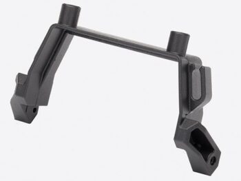 Traxxas TRX6561 Mount, telemetry expander (fits TRX-4) - zwart, kunststof montagebeugel