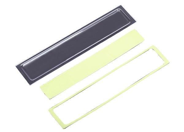 Tailgate panel insert (clear, requires painting)/ adhesive foam tape (2) Traxxas TRX8077 Tailgate panel insert (clear, requires painting)/ adhesive foam tape (2) - transparant