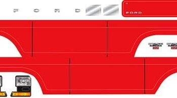 Traxxas TRX8078R Decal sheet, Bronco, red - een