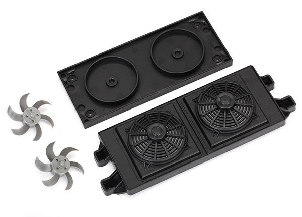 Radiator, black Traxxas TRX8421 Radiator, black - een set van zwarte kunststof onder