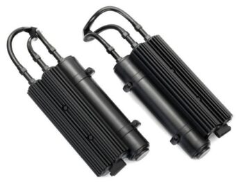 Traxxas TRX8423 Shock reservoirs, black (2) - twee zwarte