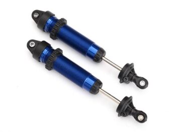 Traxxas TRX8460X Shocks, GTR, 139mm, aluminum (blue-anodized) (fully assembled w/o springs) (rear - twee blau