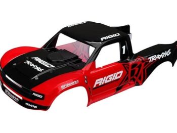 Traxxas TRX8514 Body, Desert Racer, Rigid Edition (painted)/ decals - rood en zwart