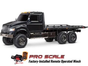Traxxas TRX88086-84BLK Traxxas Ultimate RC Hauler Truck with winch - Black - zwarte RC hauler truck met