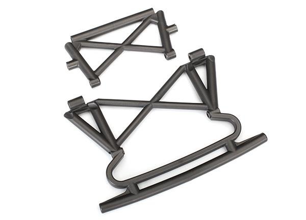 Bumper, front/ bumper support Traxxas TRX8535 Bumper, front/ bumper support - twee donkerg