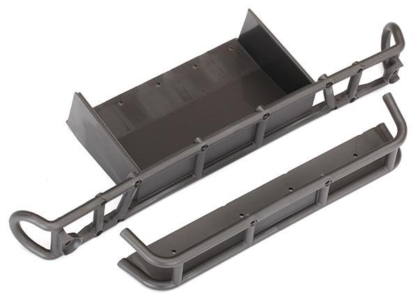 Rear bumper/ bumper extension Traxxas TRX8536 Rear bumper/ bumper extension - twee donker