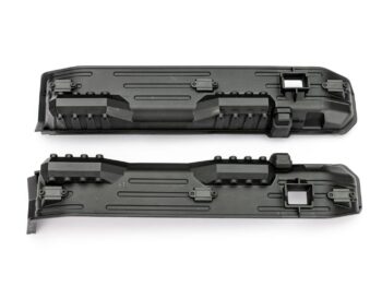 Traxxas TRX8828X Fenders, inner (narrow), rear (2)/ rock light covers (6)/ 2.5x6 CS (8) (for clipless body mounting) - twee zwar