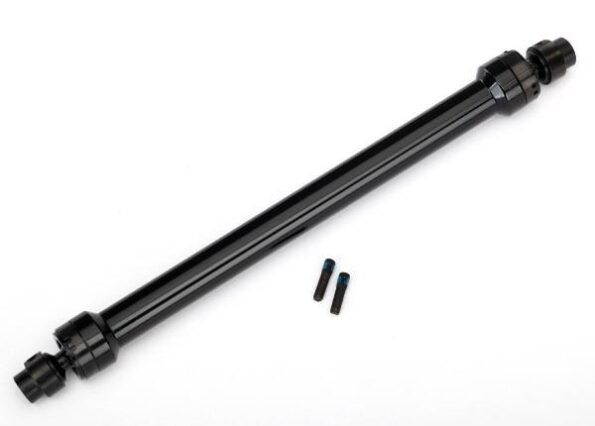 Traxxas TRX8555 Driveshaft, center rear, 6061-T6 aluminum (black-anodized) (fully assembled)/ 3m