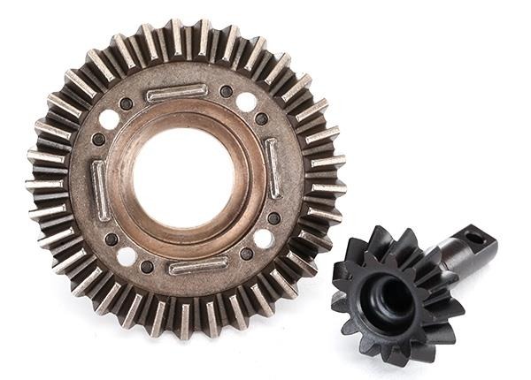 Ring gear, differential/ pinion gear, differential (front) Traxxas TRX8578 Ring gear, differential/ pinion gear, differential (front) - twee metal